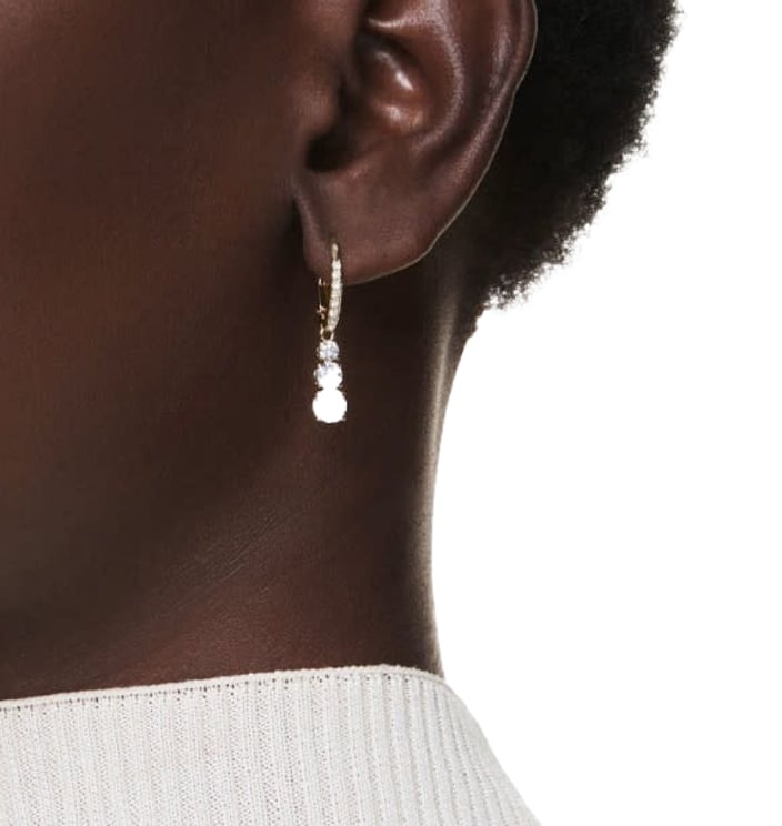 Swarovski Swarovski Oorbellen 5723300 Stilla Trilogie Goudkleurige Plating