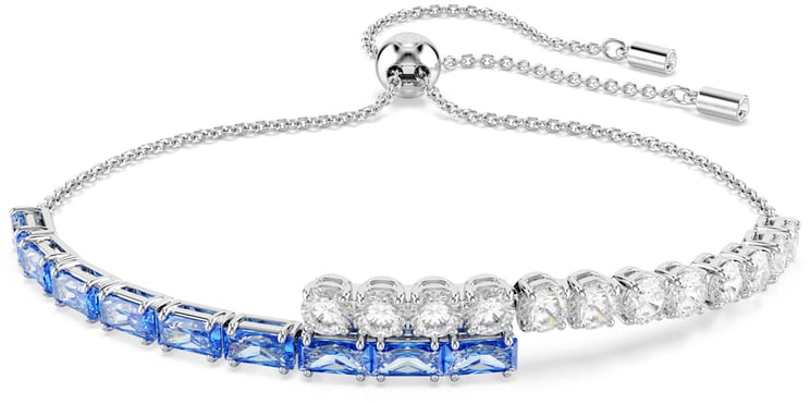 Swarovski Swarovski Armband 5732266 Matrix Zilverkleurig met Blauw en Wit