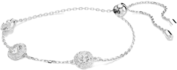 Swarovski Swarovski Armband 5732272 Una Zilverkleurig Witte Stenen 24cm