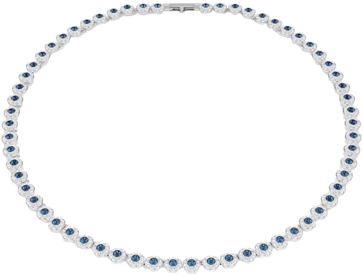Swarovski Swarovski Collier 5733402 Una Angelic Zilverkleurig met Blauw