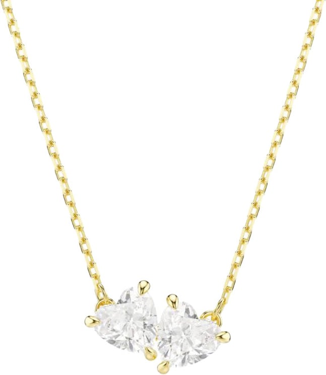 Swarovski Swarovski Collier 5733475 Mesmera Goudkleurige Plating met Dubbele Steen 38-45cm
