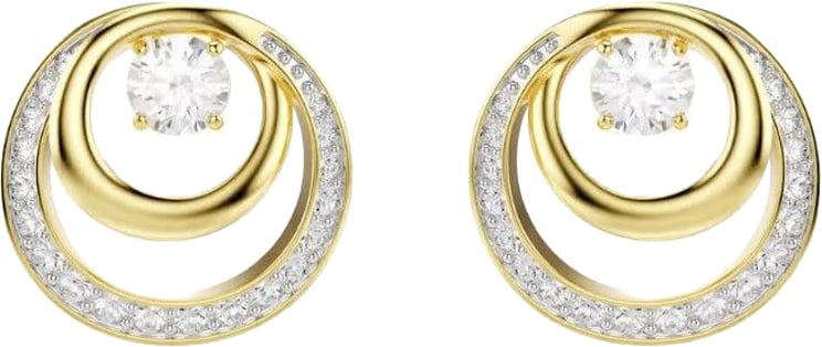 Swarovski Swarovski Oorbellen 5740407 Hyperbola Goudkleurige Plating met Kristallen