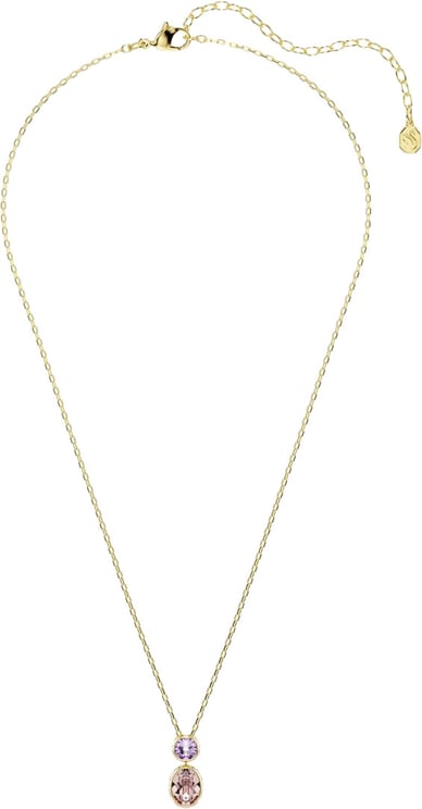 Swarovski Swarovski Collier 5741586 Chroma Goudkleurig met Paars/Roze Druppel 38-45cm