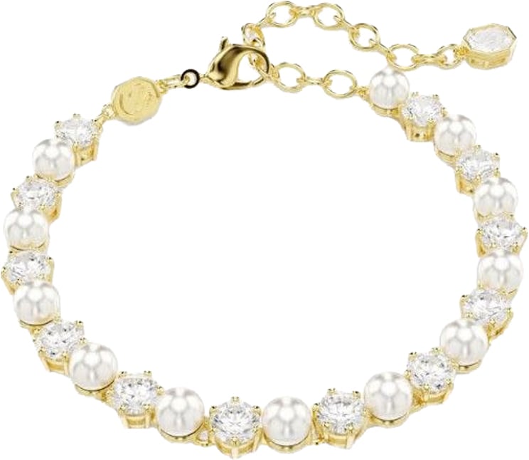 Swarovski Swarovski Armband 5742026 Matrix Goudkleurige Plating met Kristallen en Parels