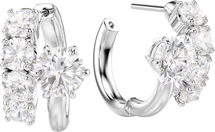 Swarovski Swarovski Oorbellen 5753572 Matrix Zilverkleurig met Kristallen 15x19mm