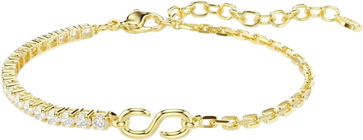 Swarovski Swarovski Armband 5753925 Matrix  Goudkleurig S-vorm met Kristallen 15.5-20cm