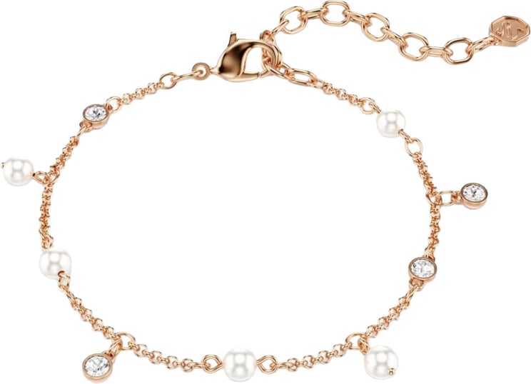 Swarovski Swarovski Armband 5754243 Imber Rosekleurig met Parels en Kristallen 15.5-20cm