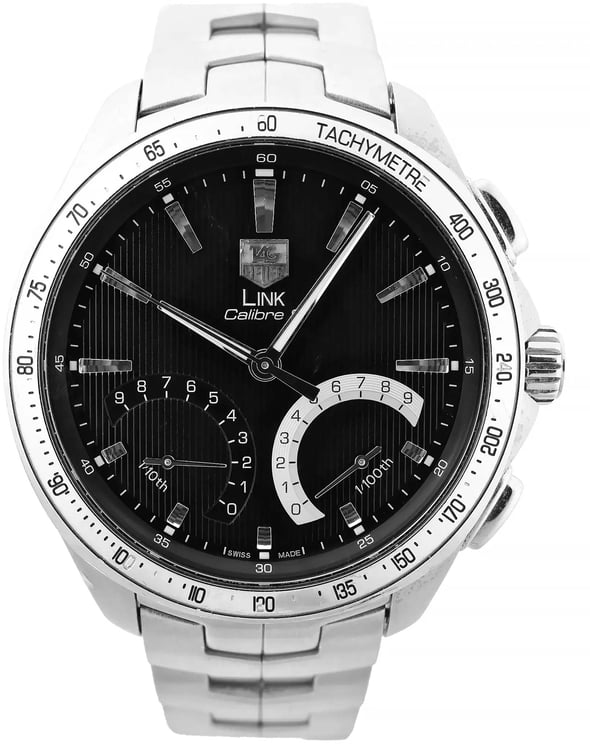 Tag Heuer TAG Heuer Link Calibre S CAT7010 RZP4293 SS QZ Black Dial Watch