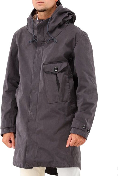 Ten C Ten-C Parka Jas Blauw Cyclone