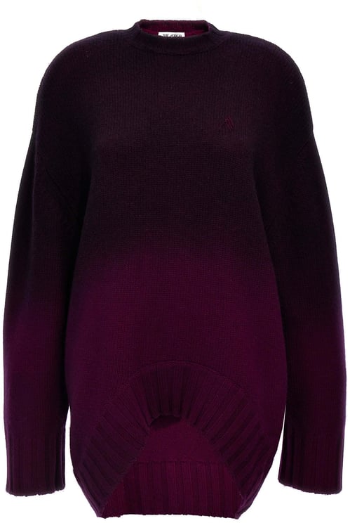 The Attico The Attico Purple Wool Short Dress