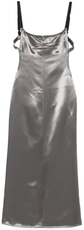 The Attico Midi Dress Metal Grey