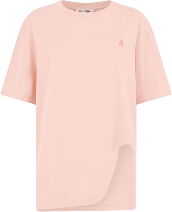 The Attico T-shirt met kruissteekprint