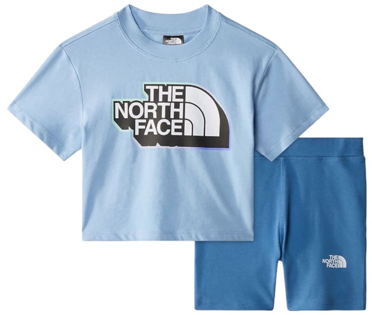 The North Face kid g summer set steel blue/indigo stone