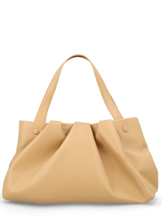 Themoirè Neutrals Athena Spacious Gathered Ruched Handbag