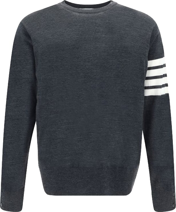 Thom Browne Thom Browne Gray Wool Oves Aries Sweatshirt