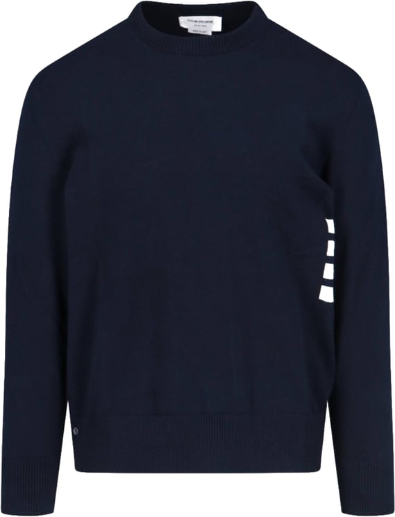 Thom Browne "4-Bar" Knit Sweater – Blue