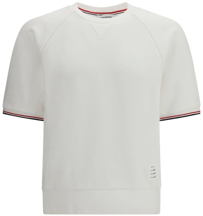 Thom Browne Thom Browne White Cotton Sweatshirt