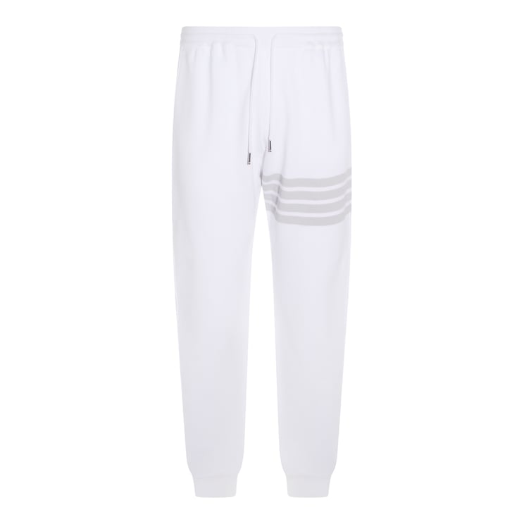 Thom Browne Casual Trousers with Subtle Horizontal Stripes