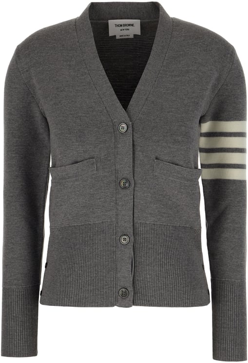 Thom Browne Thom Browne Dark grey wool cardigan