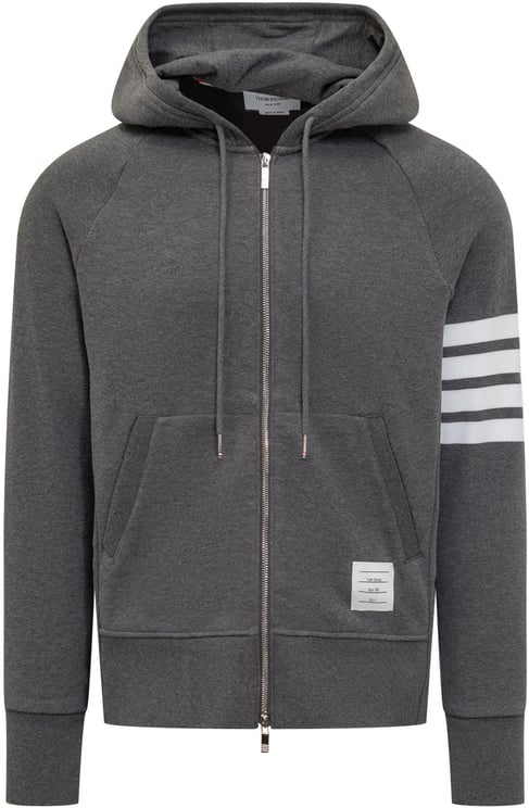 Thom Browne Felpa Con Cappuccio E Dettagli a Righe