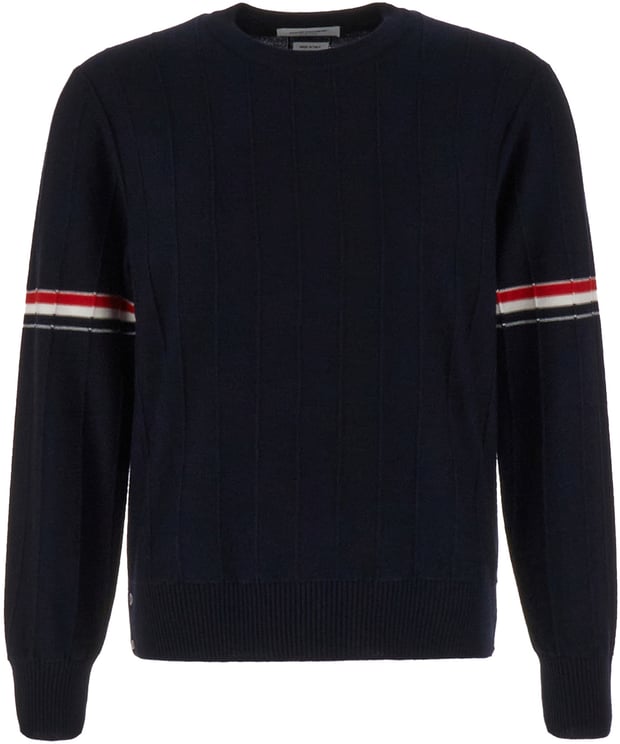 Thom Browne Thom Browne Midnight blue wool sweater