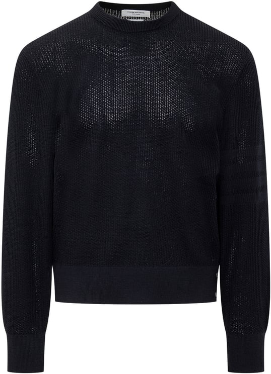 Thom Browne Maglia 4Bar in Lana Vergine