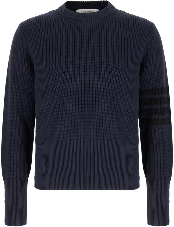 Thom Browne Thom Browne Midnight blue cotton sweater