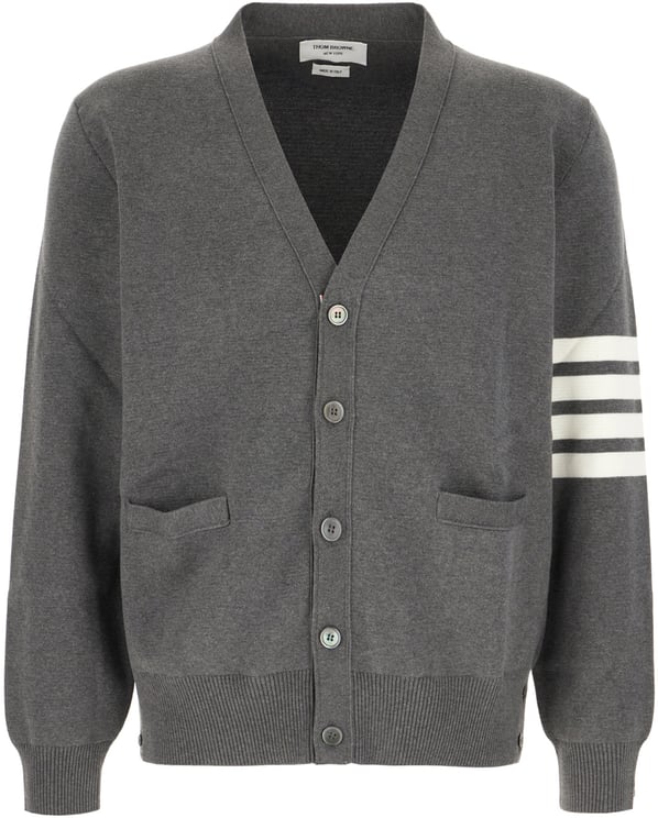 Thom Browne Thom Browne Grey wool cardigan
