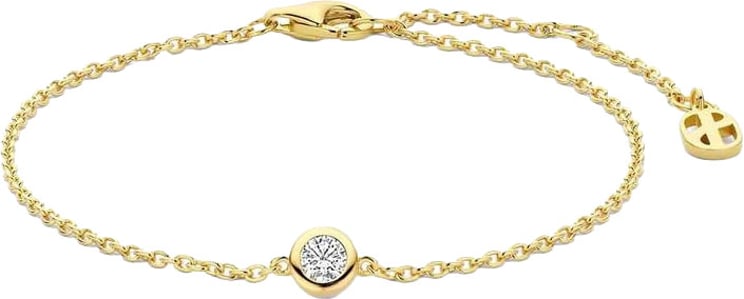 Ti Sento Ti Sento Armband 23092ZY Zilver met 14k Geelgouden Plating met Zirkonia