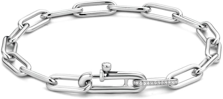 Ti Sento Ti Sento-Milano Armband 2936ZI Zilver Closed for Ever Schakel met Zirkonia