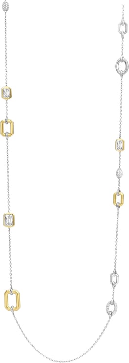 Ti Sento Ti Sento Collier 34028ZY/80 Zilver Bi-color met Diverse Elementen 80cm