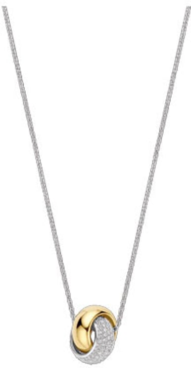 Ti Sento Ti Sento Collier 34118ZY/42 Zilver met Bi Color Hanger met Zirkonia 42cm