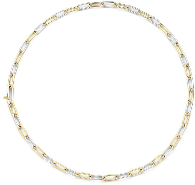 Ti Sento Ti Sento Collier 3947BI/48 Zilver 14k Geelgouden Plating Schakels 48cm