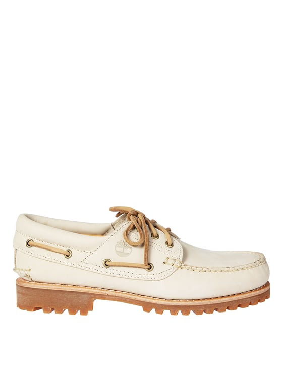 Timberland Light Beige Moccasin Lace Up Shoes