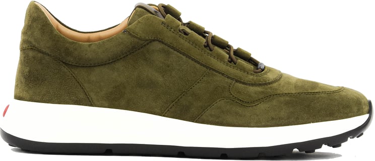 Tod's Red Dot Sneaker Green Suede