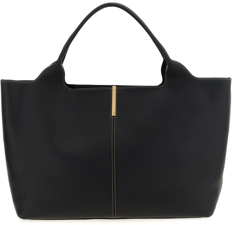 Tod's Tod's Black Calfskin Tote Bag