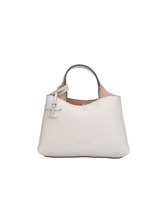 Tod's Structured Handbag with Adjustable Strap and Embossed Logo