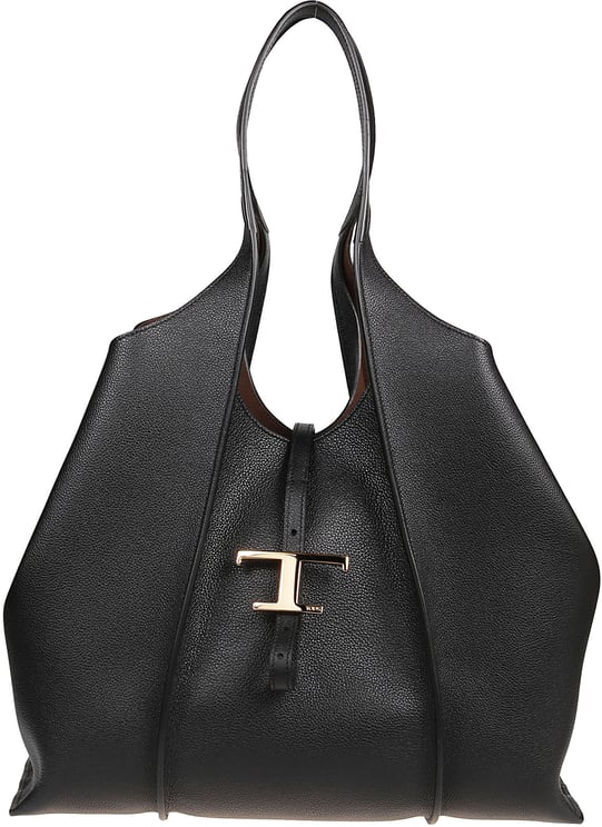Tod's Medium Tsb Shopping Bag Black