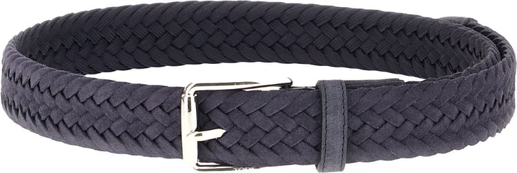 Tod's Tod's Navy Blue Suede Belt
