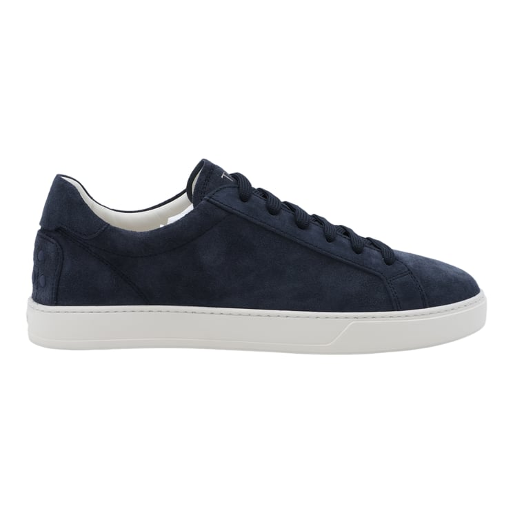 Tod's Low-Top Suede Sneakers with Contrasting Rubber Sole