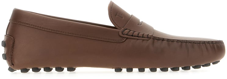 Tod's Tod's Chocolate leather Gommino loafers