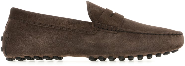 Tod's Tod's Chocolate suede Gommino loafers