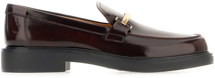 Tod's Tod's Aubergine leather loafers