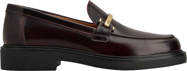 Tod's Flat Shoes Burgundy