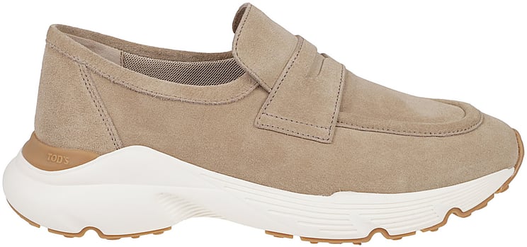 Tod's Run 54c Slip-on Loafers Nude
