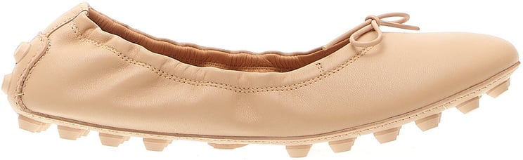 Tod's Ballerina Bubble In Pelle Beige