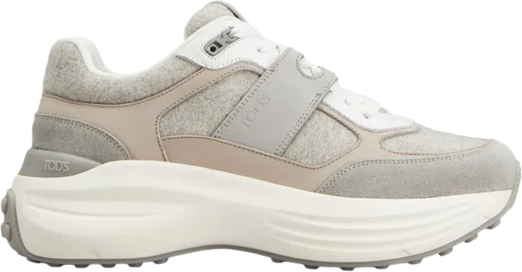 Tod's Sneakers Grigio Medio Perla Bianco