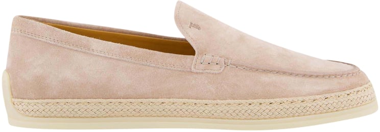Tod's Dames Gomma Rafia Mocassin Roze