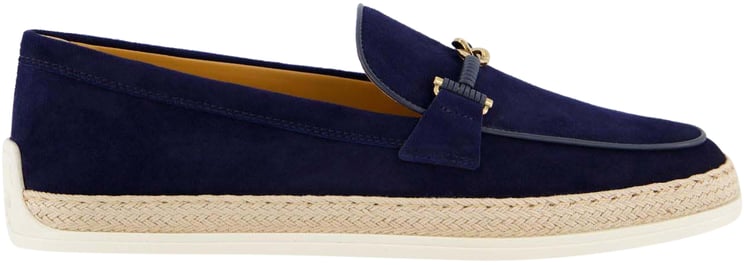 Tod's Dames Gomma Rafia Mocassin Blauw