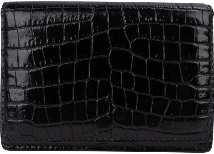 Tom Ford Tom Ford Embossed Alligator Leather Bi-fold Wallet